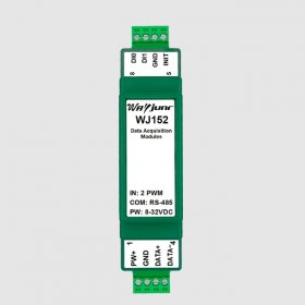 Two PWM duty cycle signals converted to RS485, Modbus RTU module