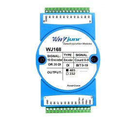 10 encoder pulse counters or 20 DI high-speed counters WJ168