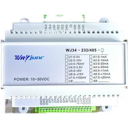 RS232/RS485 signal converted to 12 analog signals IsolationD/A