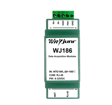 Convert NTC10K/NTC20K resistors to standard Modbus TCP protocol